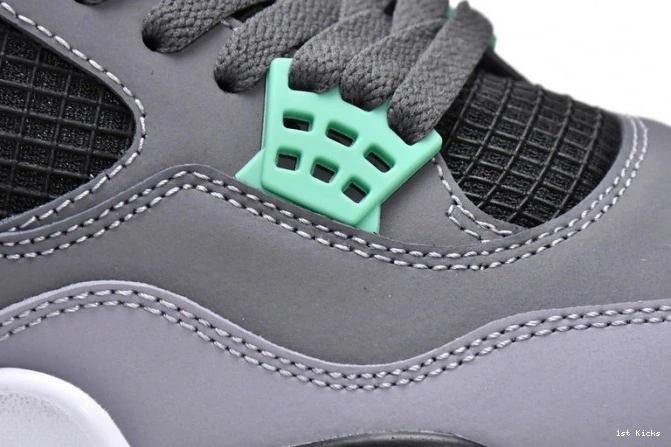 1st Kicks Shoes Retro Jordan Glow 4 Green 308497-033 Air 0817